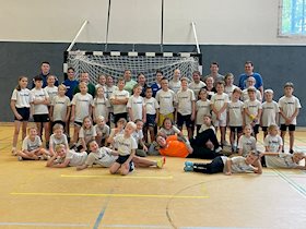 Großer Andrang beim Handballcamp